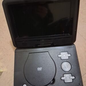 Portable Black DVD Player